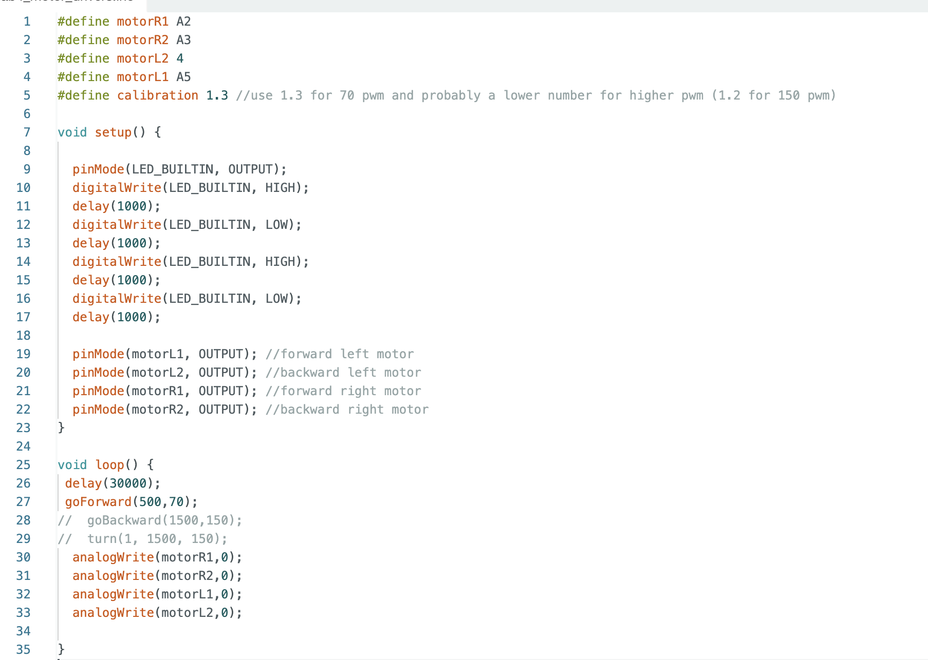 calibration code
